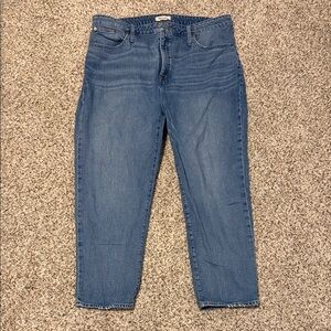 Madewell Women's Classic Straight Leg Blue Jeans